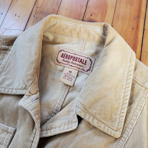 Aeropostale Vintage Corduroy Jacket, Tan, Women's Size M - Picture 11 of 16